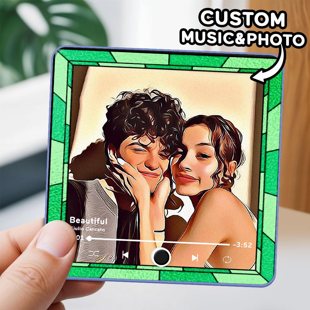 Personalized Photo Album Fridge Magnet Music Wall Photo Sticker Music Movement That Can Be Played Without Cell Phone Music Fridge Magnet Pro