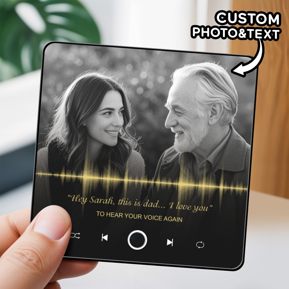 Customized Recording Fridge Magnet Record the Voices and Laughter of Loved Ones Memorial Gift Hear Your Voice Again