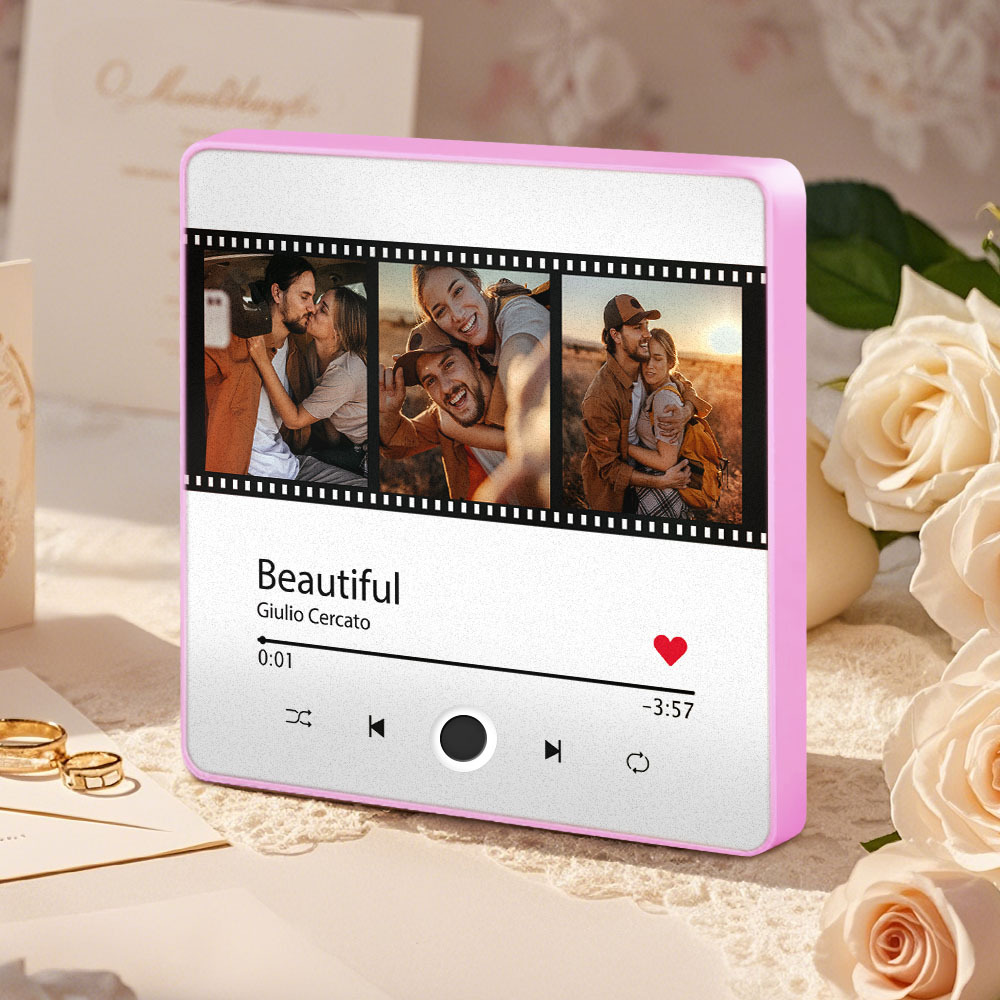 Personalized Film style Photo Music Fridge Magnet Pro Can Be Played Music The Best Anniversary Gift For Her - soufeelus