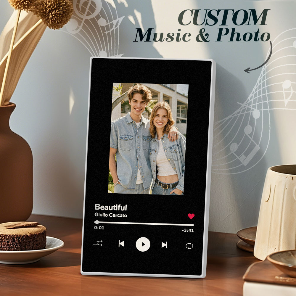 Customized Music Fridge Magnet Personalized Photo Fridge Magnet Can Play Songs and Adjust Volume