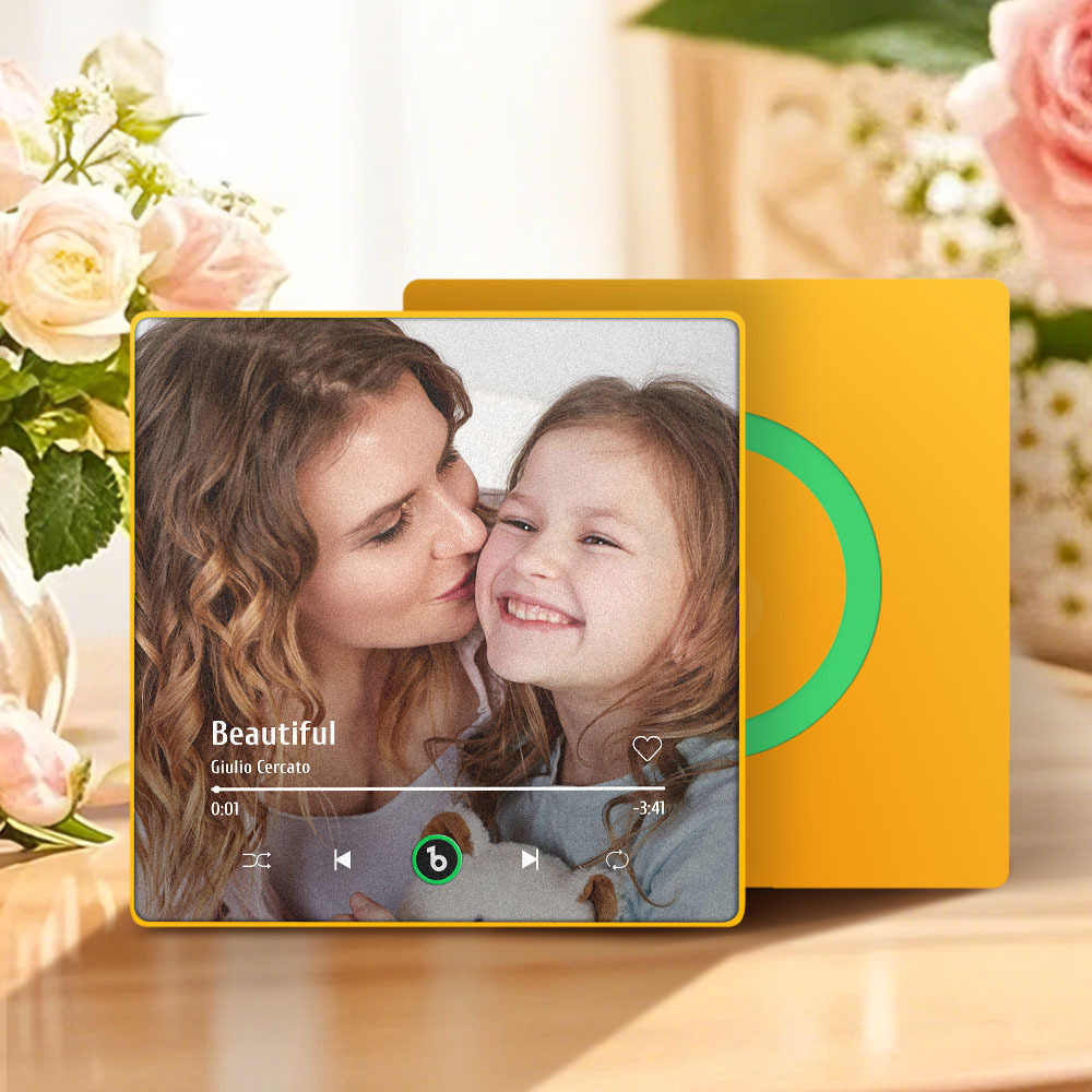 Custom Music Fridge Magnet New 4.0 Upgrade Colorful Frame Album Fridge Magnet Music Wall Photo Sticker Music Movement That Can Be Played Mother's Day Gifts for Mom - soufeelus