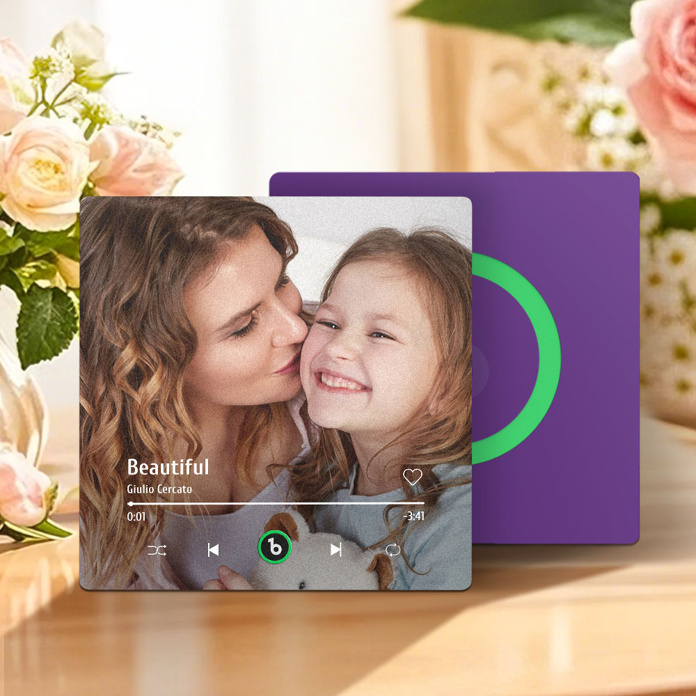 Custom Music Fridge Magnet New 4.0 Upgrade Colorful Frame Album Fridge Magnet Music Wall Photo Sticker Music Movement That Can Be Played Mother's Day Gifts for Mom - soufeelus
