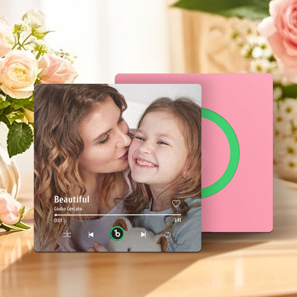 Custom Music Fridge Magnet New 4.0 Upgrade Colorful Frame Album Fridge Magnet Music Wall Photo Sticker Music Movement That Can Be Played Mother's Day Gifts for Mom - soufeelus