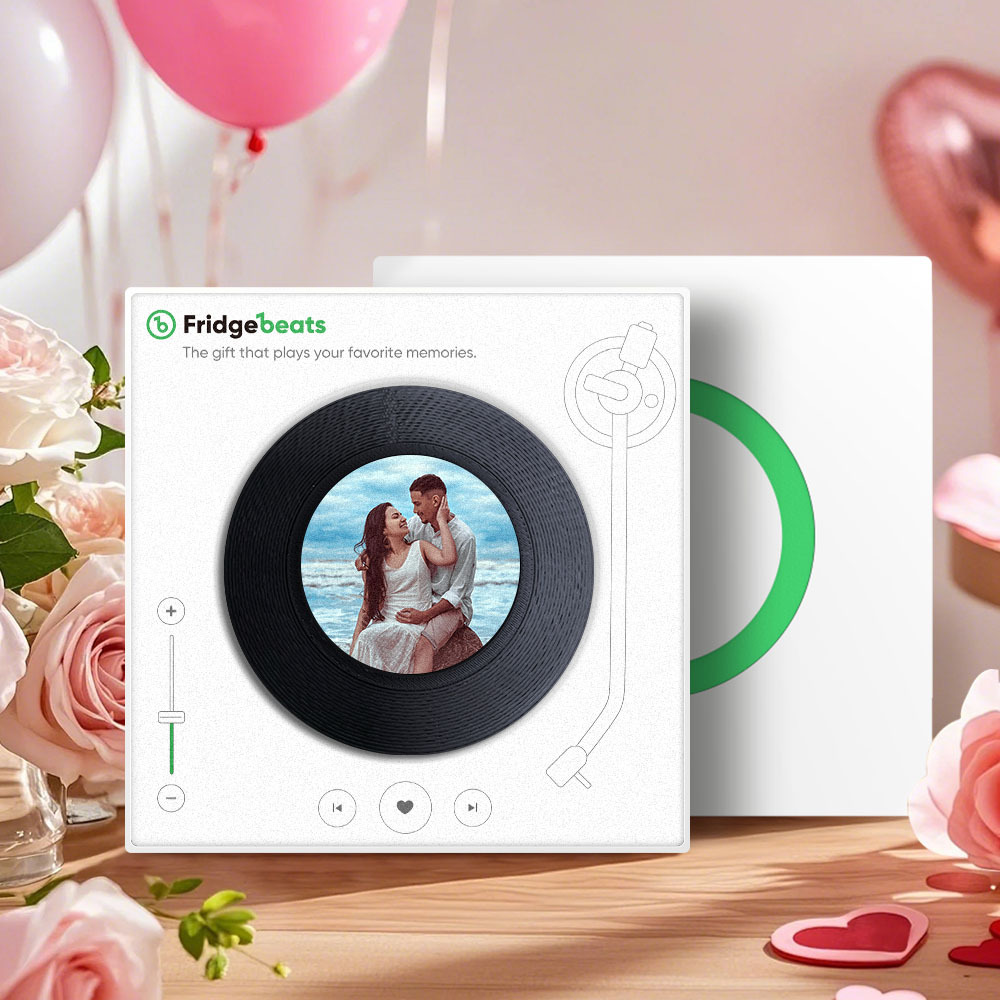 Custom Song Fridge Magnet With Photo New 5.0 Upgrade Can Play Songs and Adjust Volume Supports 1-6 Songs Gifts for Men - soufeelus