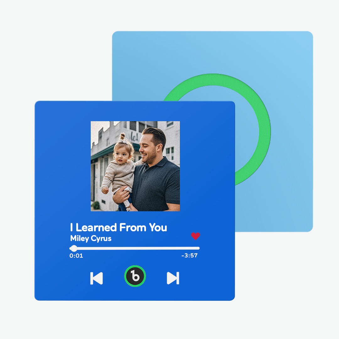 Custom Music Fridge Magnet New 4.0 Upgrade Colorful Frame Personalized Album Fridge Magnet That Can Be Played Song Anniversary Father and Son Gifts - soufeelus