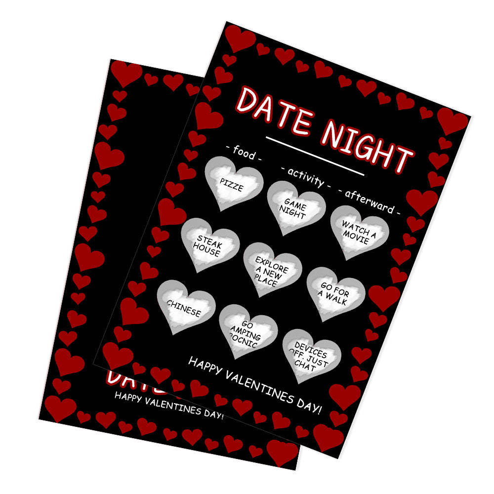 Black Naughty Scratch Card Funny Valentine's Day Scratch off Card - soufeelus