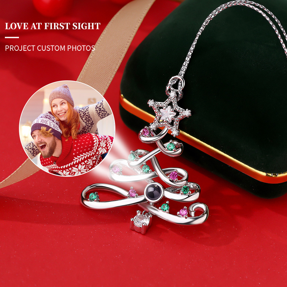 Personalized Photo Projection Ornaments Christmas Tree Christmas Gifts