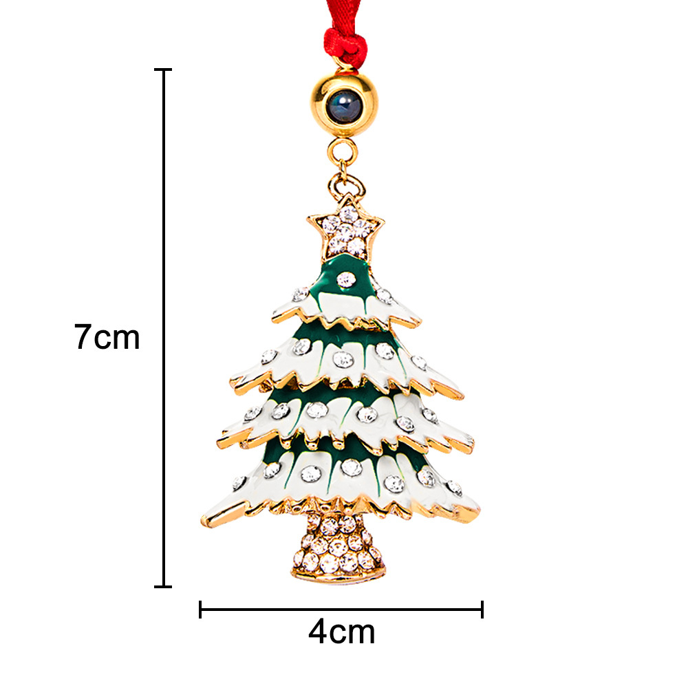 Personalized Photo Projection Ornaments Diamond Hollow Christmas Tree Photo Ornaments Best Gifts for Christmas
