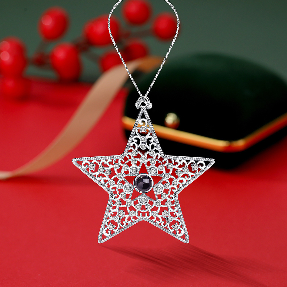 Personalized Photo Projection Ornaments Christmas Star Christmas Gifts
