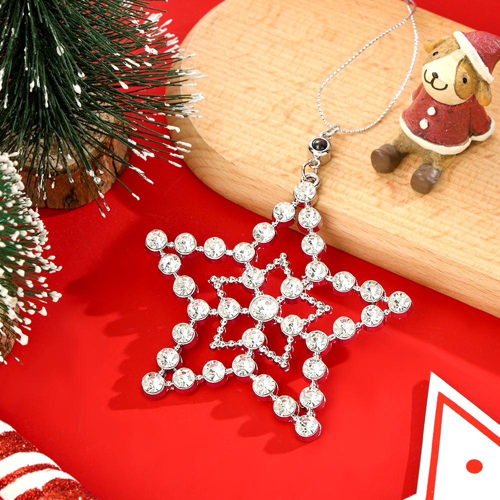 Personalized Photo Projection Ornaments Snowman Ornament Christmas Tree Ornaments Christmas Gifts - soufeelus