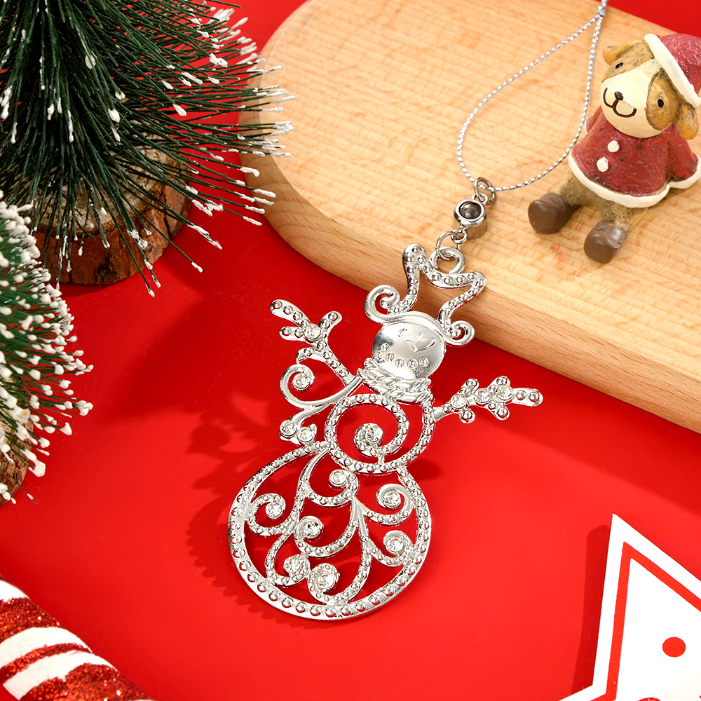 Personalized Photo Projection Ornaments Star Ornament Christmas Tree Ornaments Christmas Gifts - soufeelus