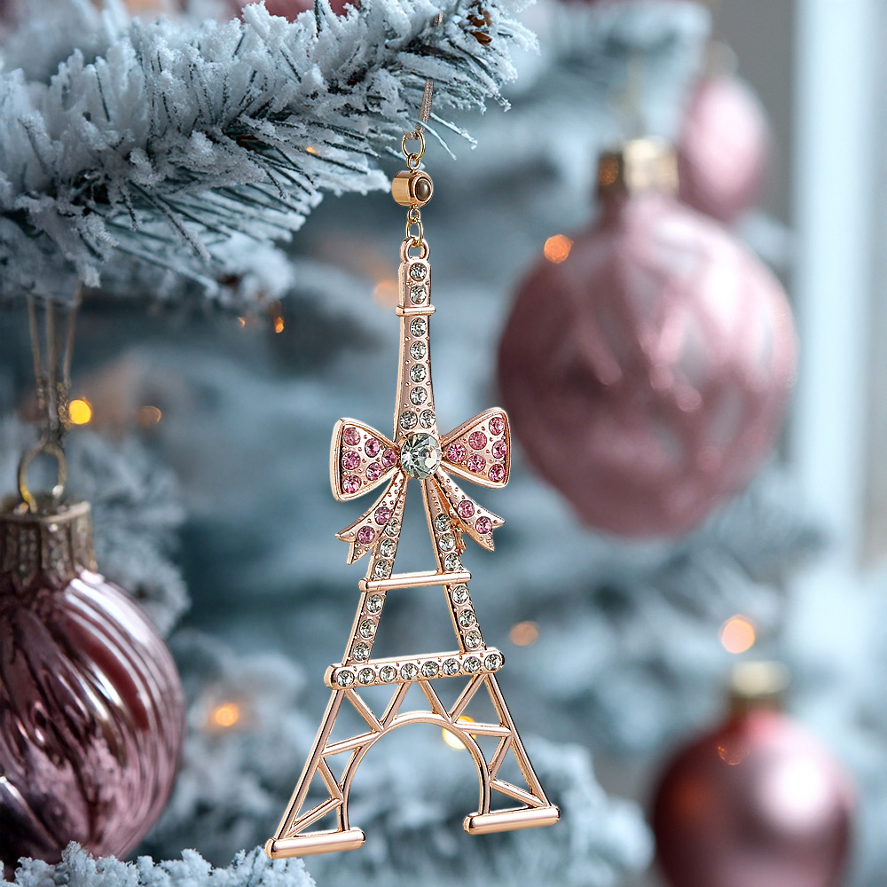 Personalized Photo Projection Ornaments Tower Ornaments Christmas Tree Decoration Ornaments for Christmas Gifts - soufeelus