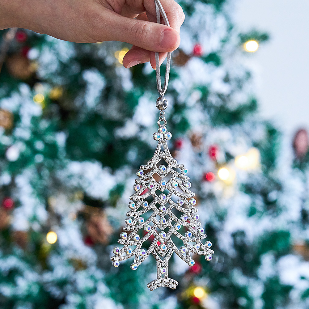 Personalized Photo Projection Ornaments Metal Christmas Tree Decoration Ornaments for Christmas Gifts - soufeelus