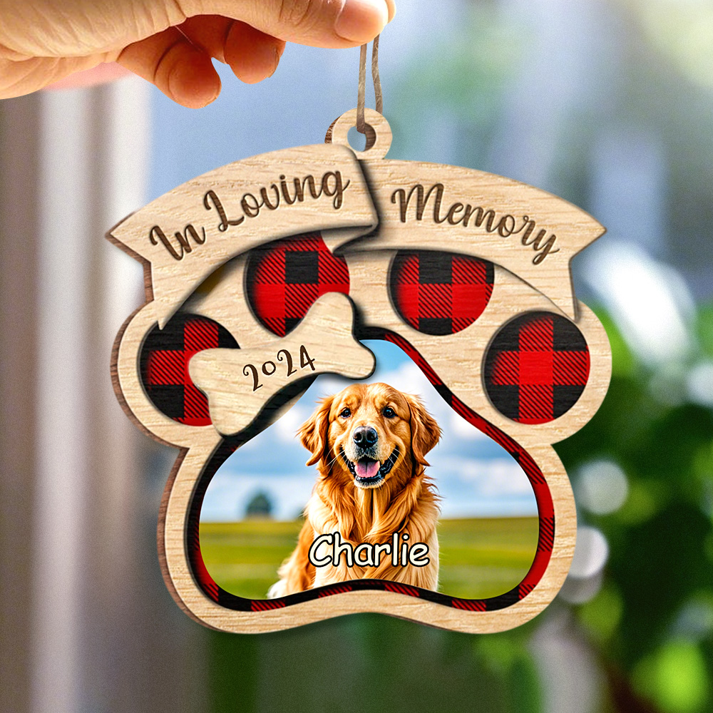 Personalized Custom Wood Shaped Christmas Ornament You Will Always In My Heart Gifts for Pet Lovers