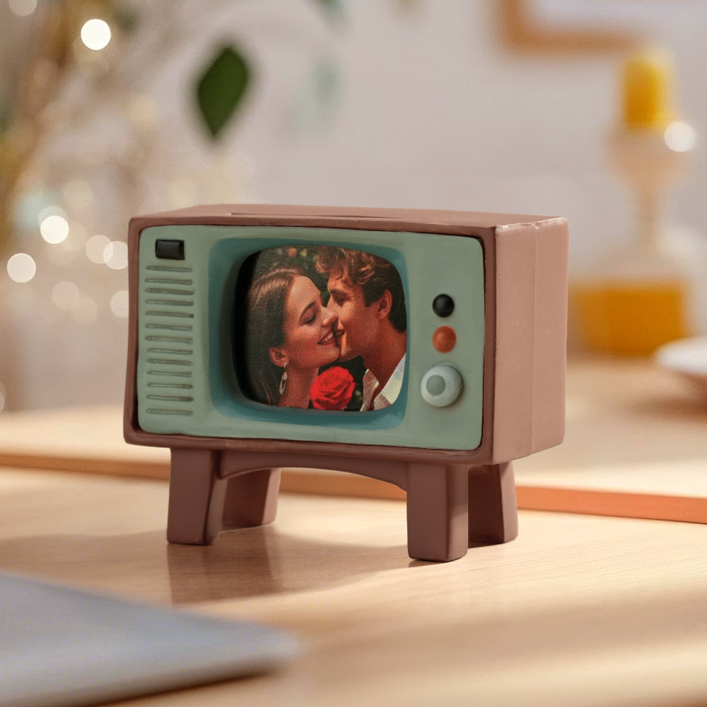 Custom Photo Mini Tv Ornaments Cute Personality Car Accessories Gifts for Him