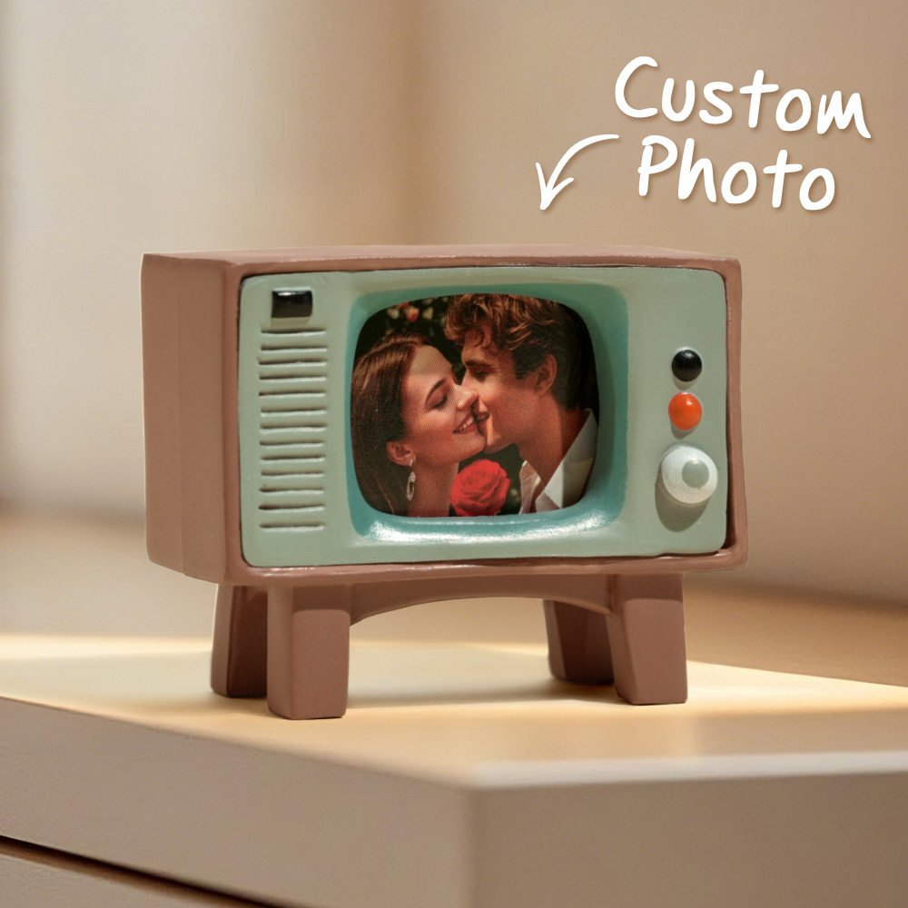 Custom Photo Mini Tv Ornaments Cute Personality Car Accessories Gifts for Him