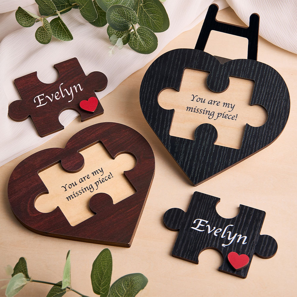 Personalized Love Keepsake Couple Jigsaw Puzzle Name Romantic Anniversary Gift for Him Her
