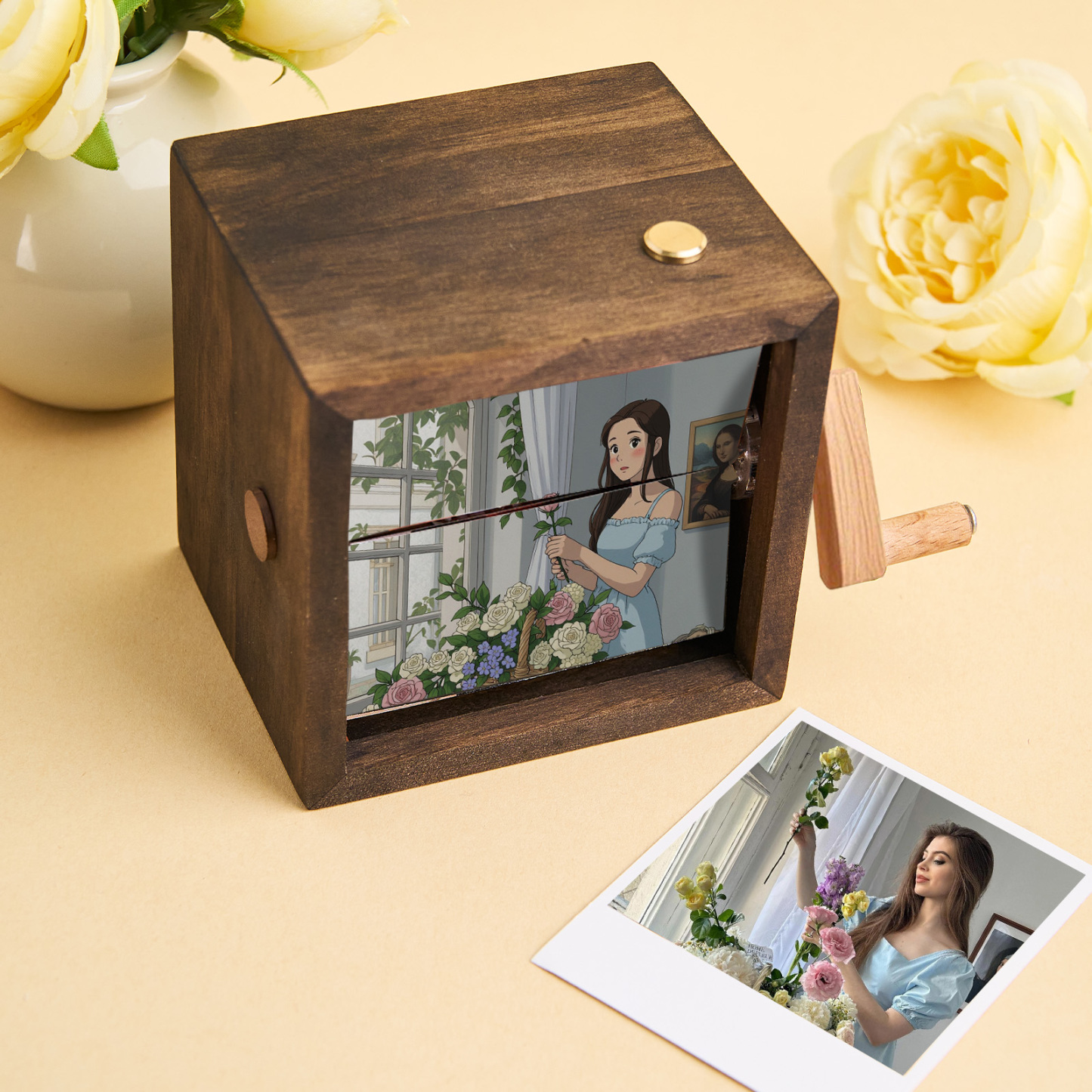 Custom Music Flipbook Frame Animation Machine Mechanical Hand-cranked Photo Album
