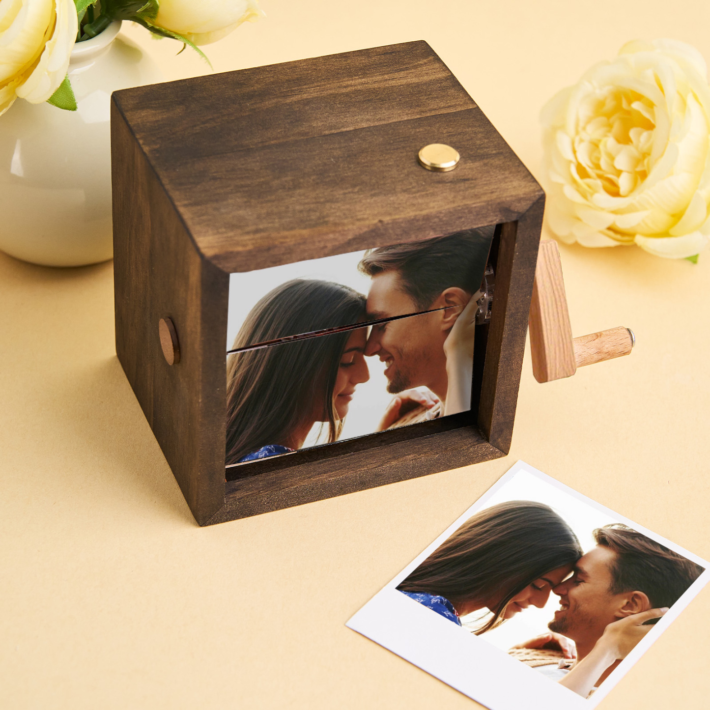 Custom To My Mom Photo Flipbook Frame Animation Machine Mechanical Hand-cranked Flipbook Box Photo Album Mother��s Day Gifts