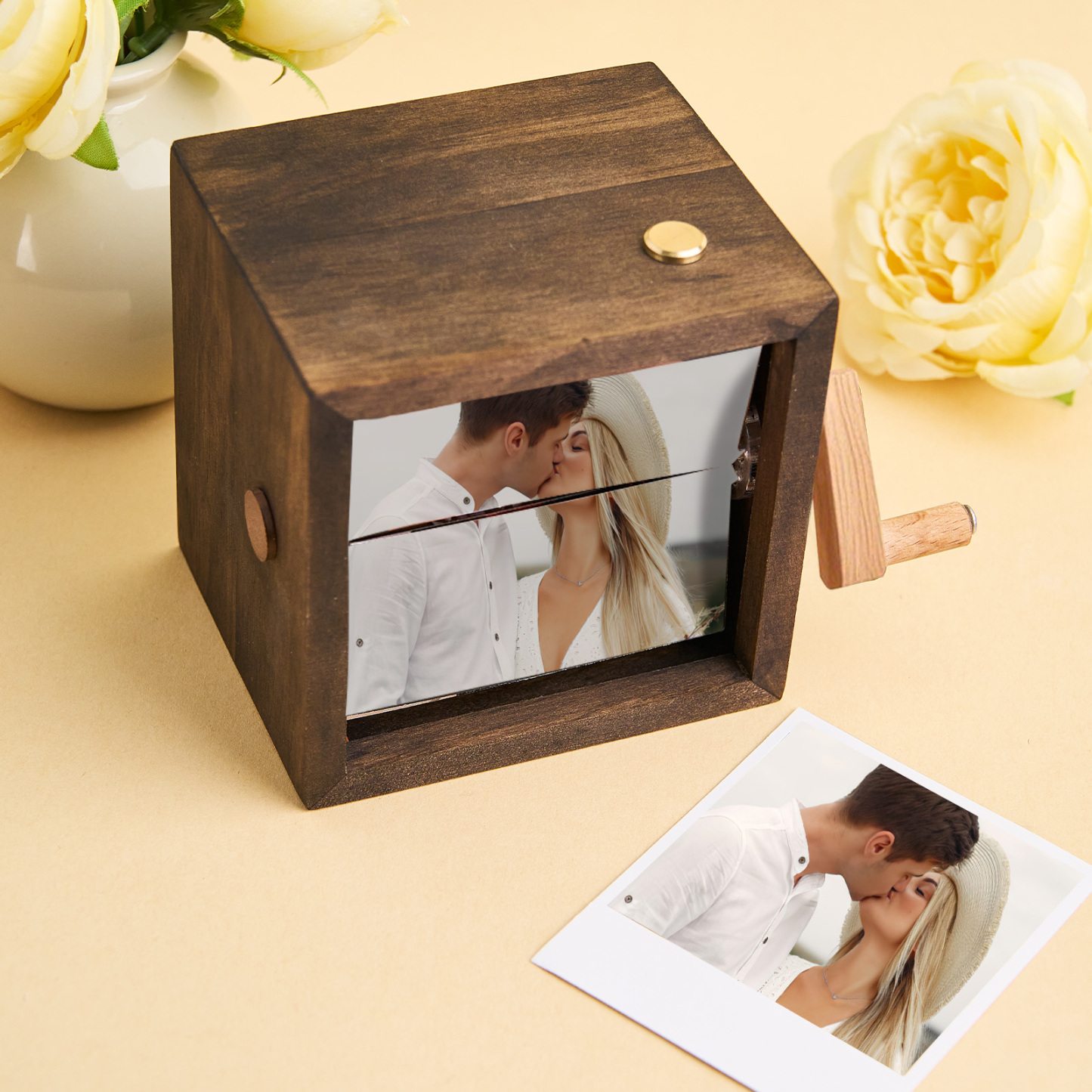 Custom To My Mom Photo Flipbook Frame Animation Machine Mechanical Hand-cranked Flipbook Box Photo Album Mother��s Day Gifts