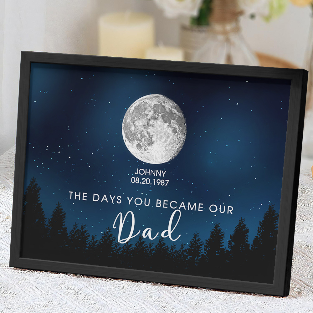 Personalized Galaxy Night Custom Birthday Moon Phase The Days You Beca