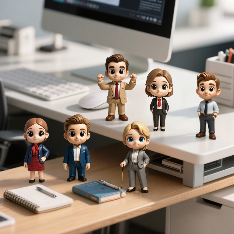 Custom Made 3D Office Desk Figurine Based on Your Picture Cute and Professional Style