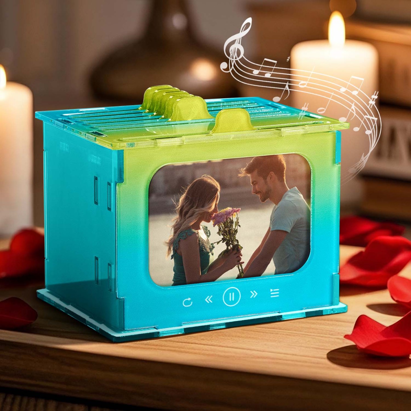 Custom Photo Music Player 1-6 Songs No Phone Needed Photo Album Gifts for Music Lover