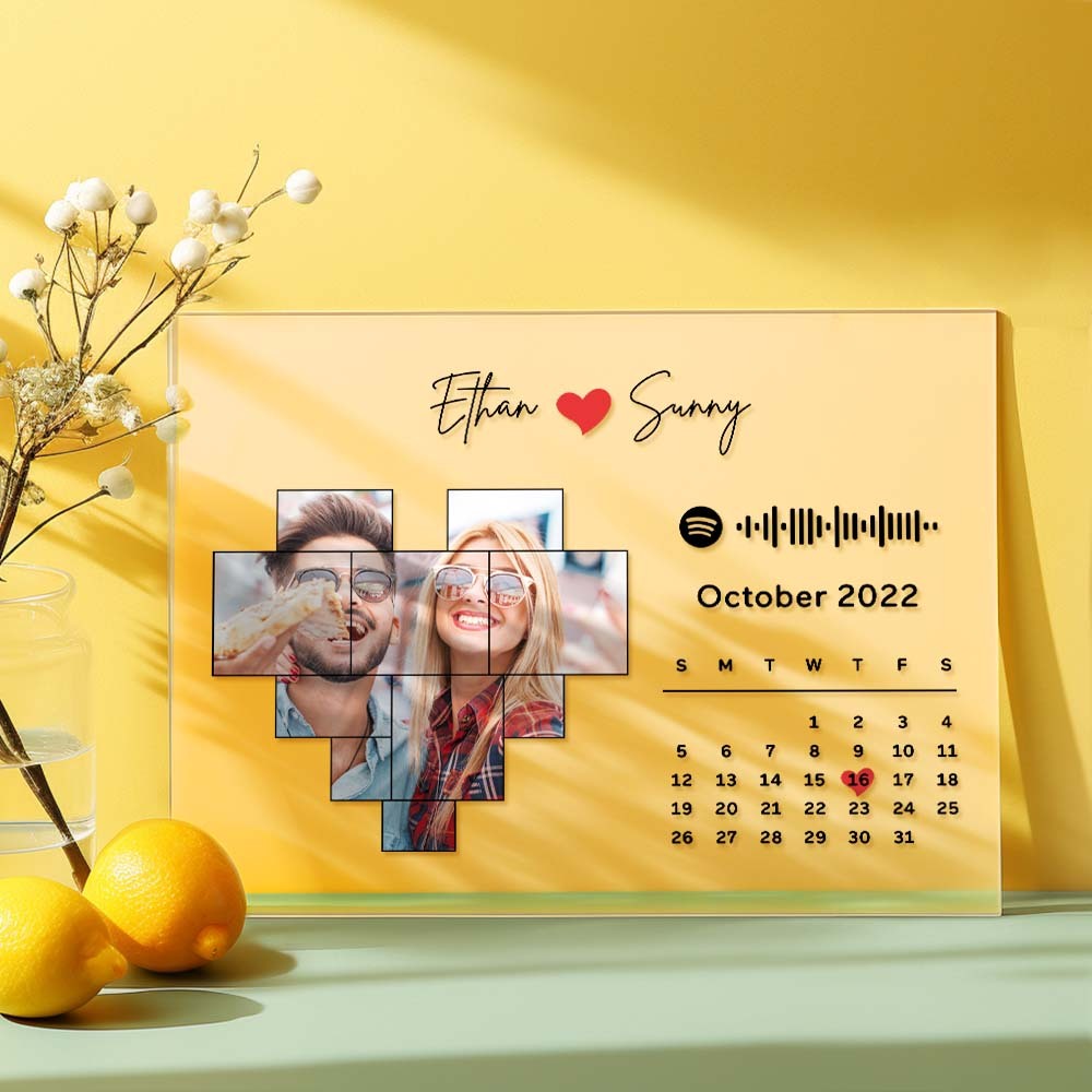 Custom Spotify Plaque Spotify Code Song Decor Photo Decor Gift For Couples - soufeelus