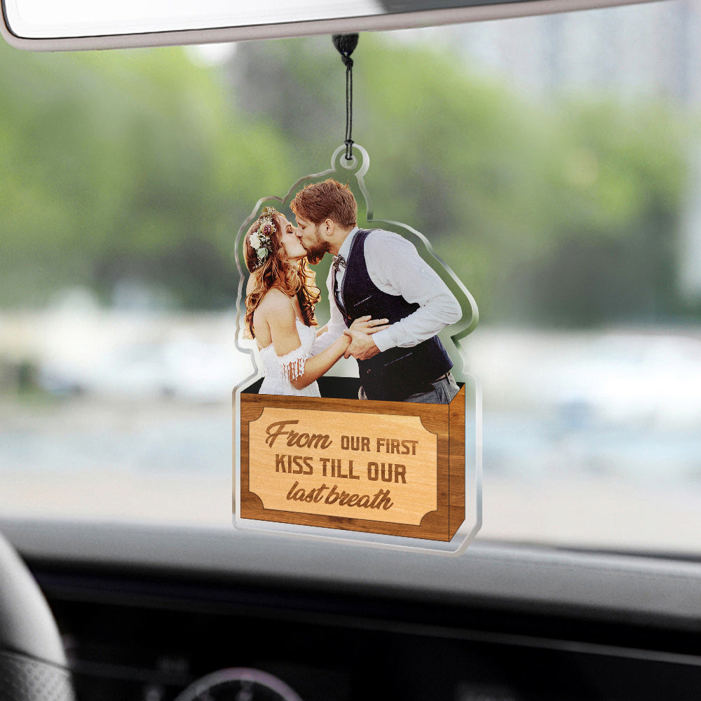 Personalized Car Hanging Ornament Gift for Him God Blessed The Broken Road Led Me Straight To You - soufeelus