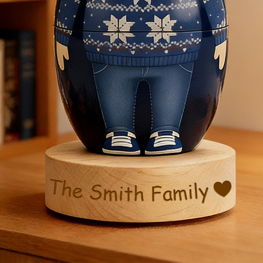 Engraved Wooden Base for Nesting Dolls 商品缩略图