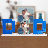 Personalized Dad Photo Building Brick Puzzles Photo Block Father's Day Gifts