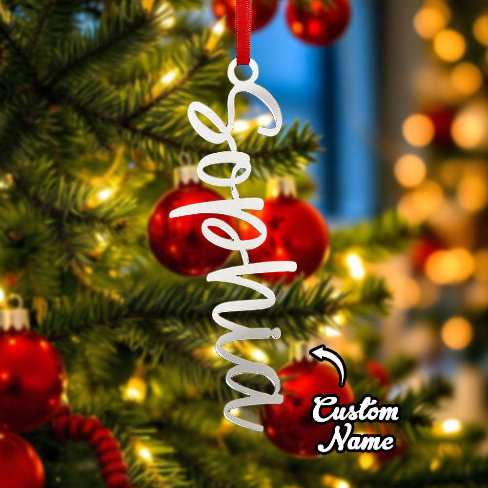 Personalized Name Christmas Tree Ornament Christmas Stocking Gift Tag Decoration Gift - soufeelus