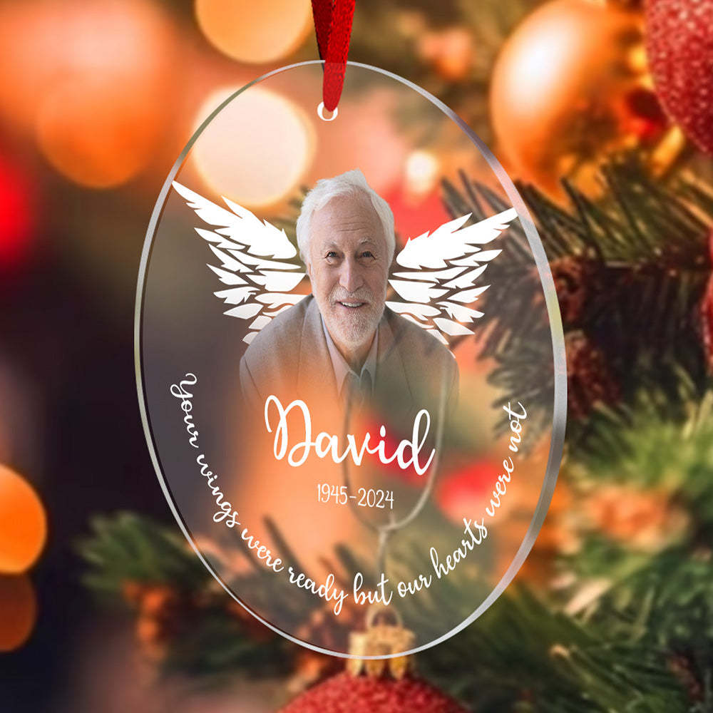 Personalized Memorial Photo Christmas Ornament Christmas Gifts for Family - soufeelus