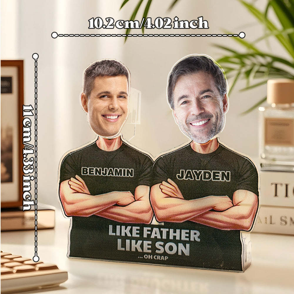 Personalized Face Shaking Head Standee Gift for Dad Mom - soufeelus