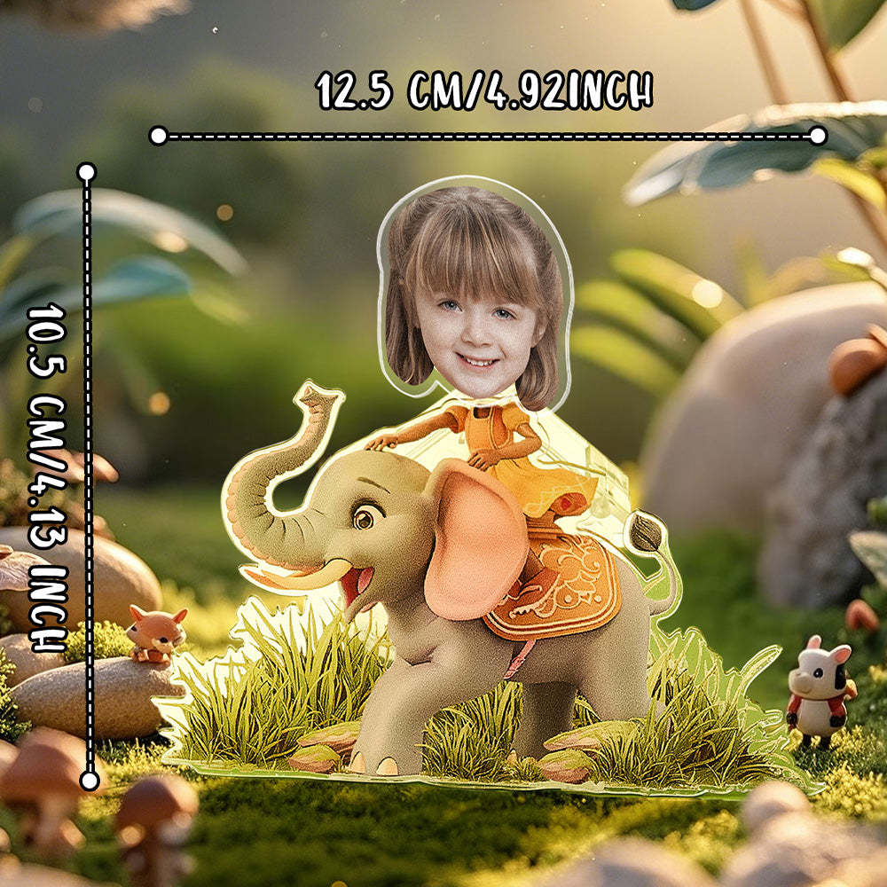 Personalized Face Kids and Animal Shaking Head Standee Gift for Kids - soufeelus