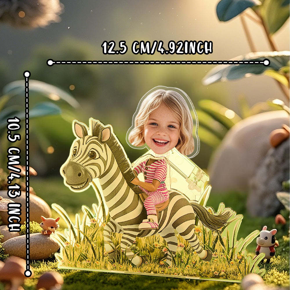 Personalized Face Kids and Animal Shaking Head Standee Gift for Kids - soufeelus