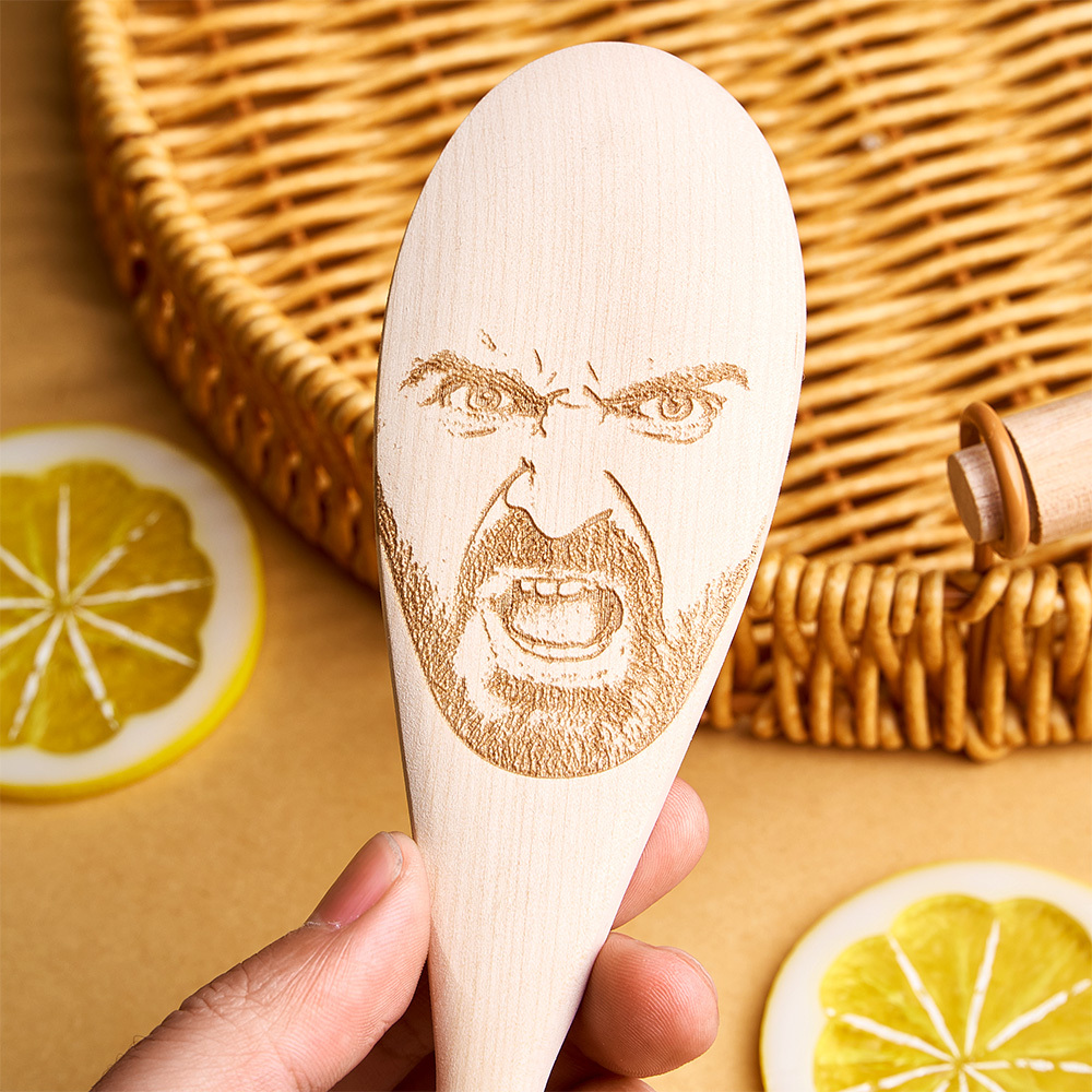 Any Face (Facial Features) Engraved on a Spoon- Novelty Gift, Fun, unique & quirky! Stocking Filler Secret Santa! Mother's/Father's Day!