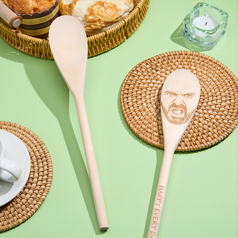 Any Face (Facial Features) Engraved on a Spoon- Novelty Gift, Fun, unique & quirky! Stocking Filler Secret Santa! Mother's/Father's Day!
