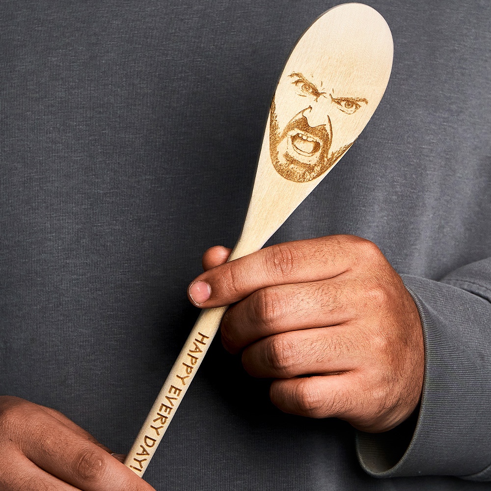 Any Face (Facial Features) Engraved on a Spoon- Novelty Gift, Fun, unique & quirky! Stocking Filler Secret Santa! Mother's/Father's Day!