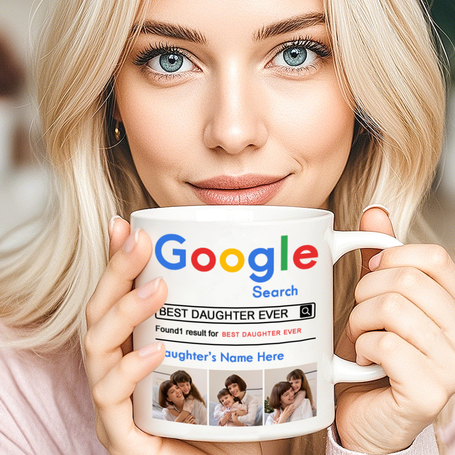 Personalized Mug Daughter Gift Unique Gift For Daughter Custom Name and Photo Coffee Mugs Best Gifts For Daughter