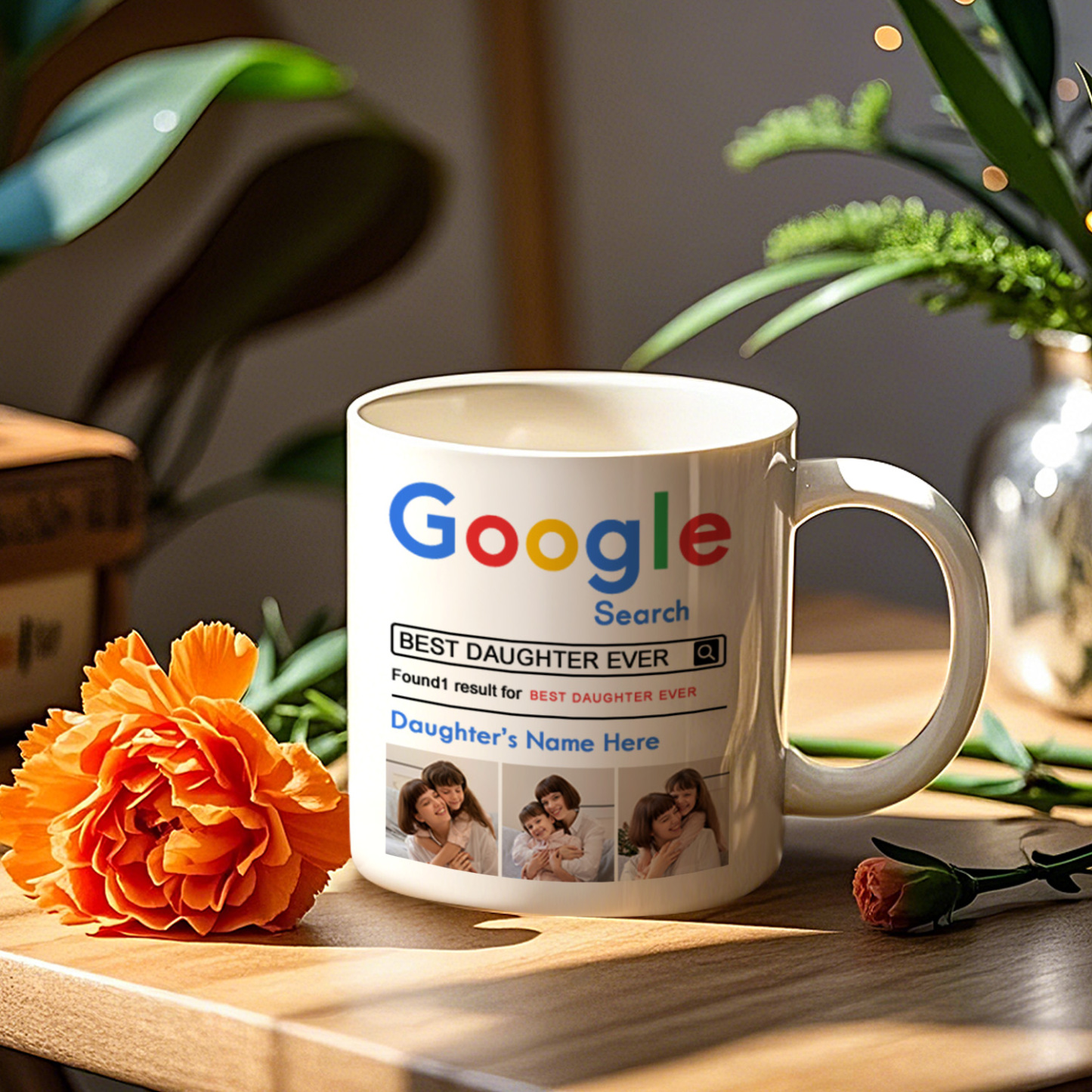 Personalized Mug Daughter Gift Unique Gift For Daughter Custom Name and Photo Coffee Mugs Best Gifts For Daughter