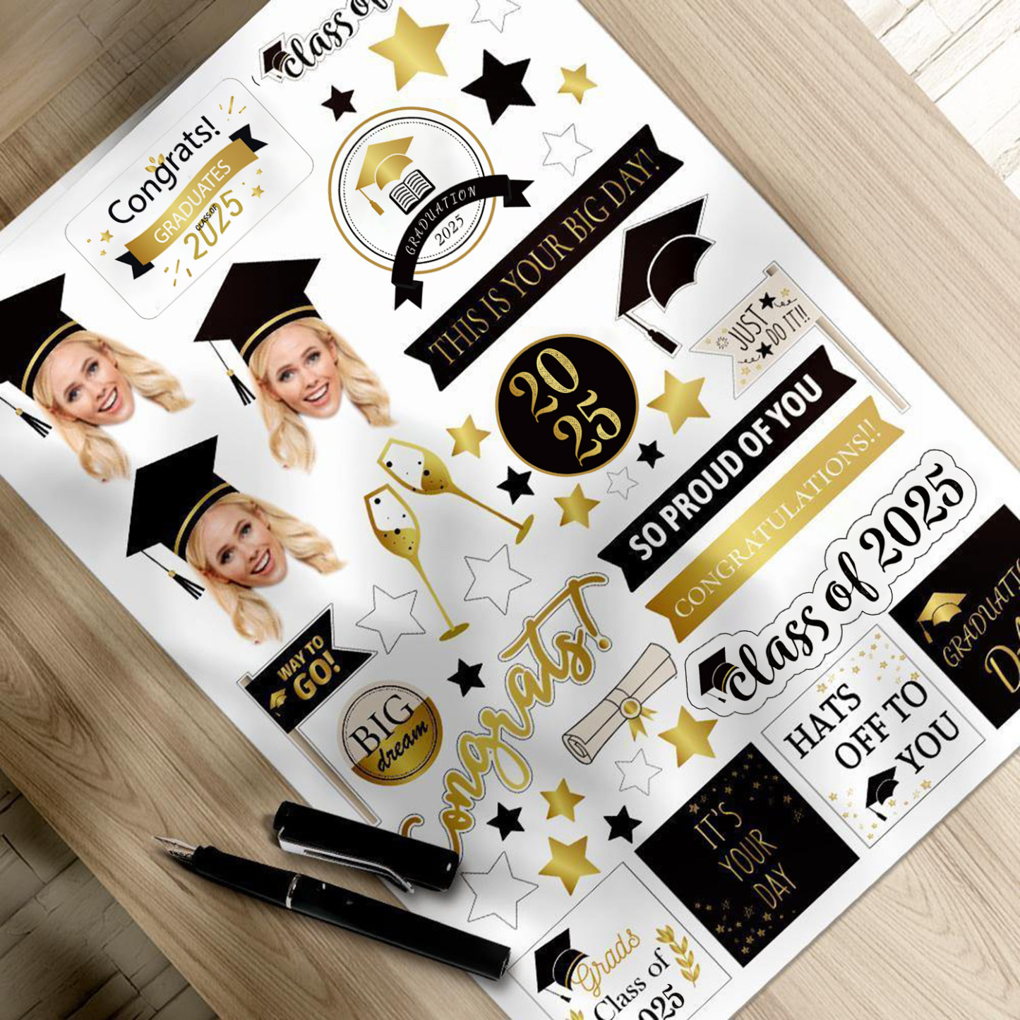 Custom Sticker Graduation Gift Happy Graduation