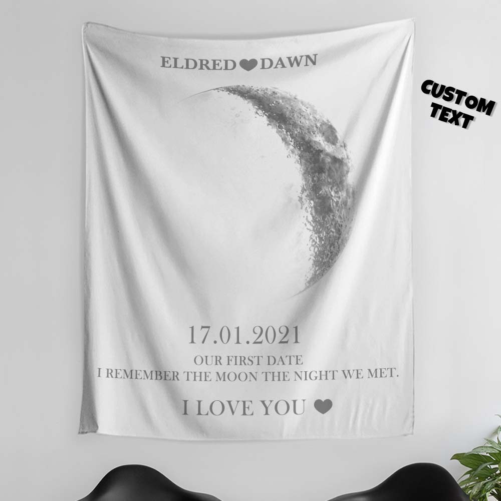 Custom Moon Phase Tapestry Gifts for Her Home Wall Decor - soufeelus