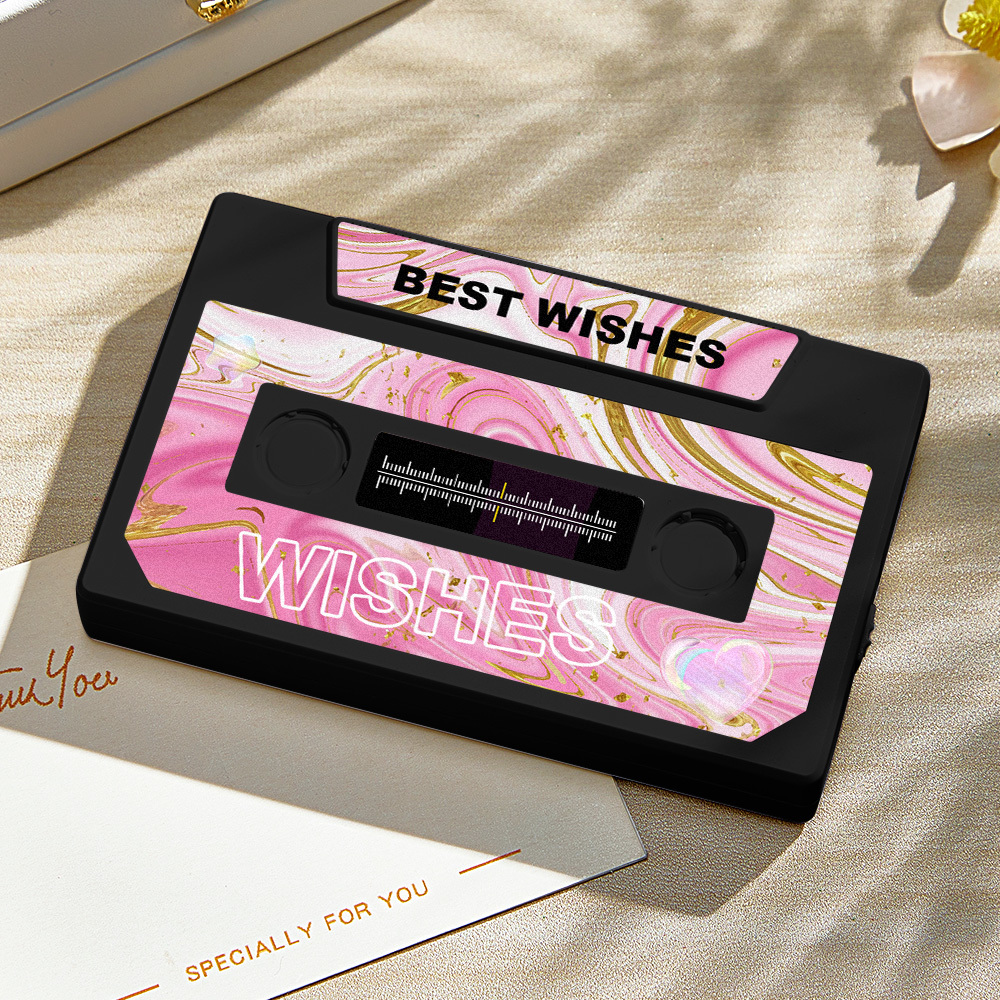 Personalized Vintage Recordable Cassette Phonograph Music Box Birthday Card Wish Christmas Gift Anniversary Birthday Gift For Bestie