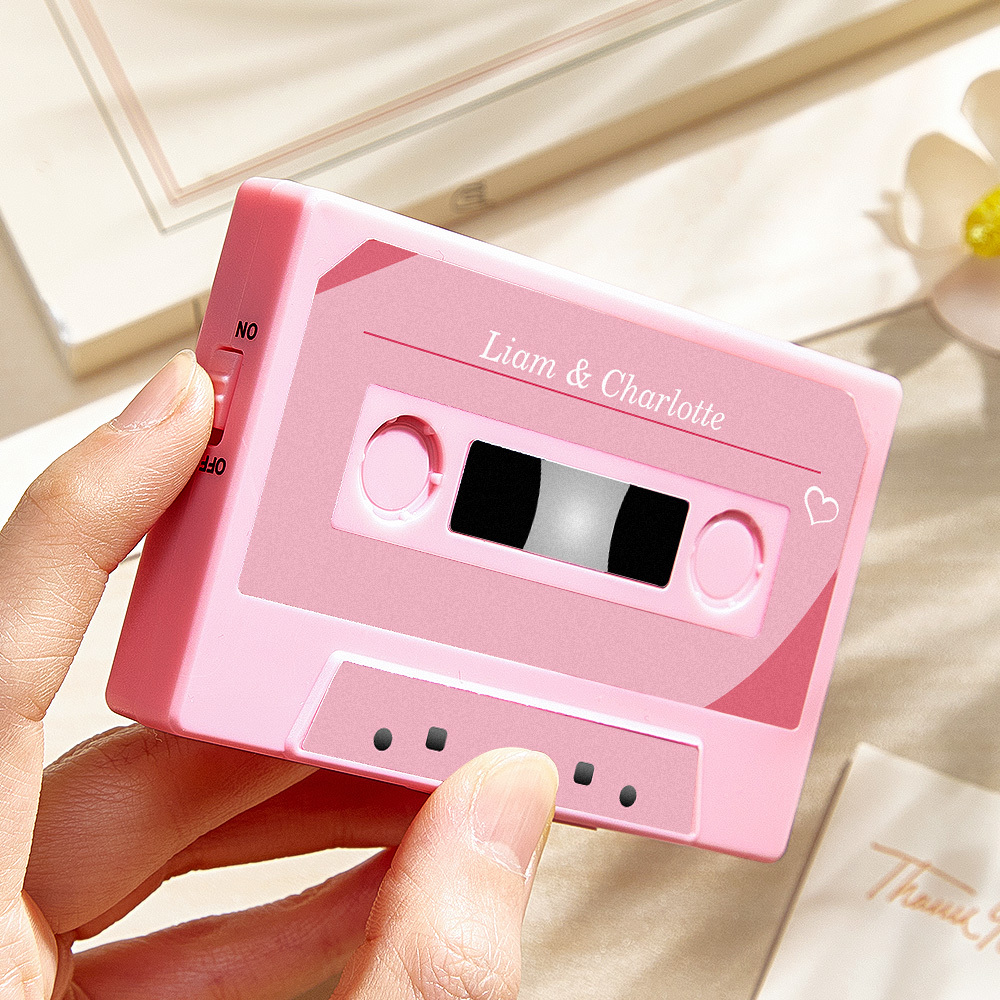 Personalized Vintage Recordable Cassette Phonograph Music Box Birthday Card Wish Christmas Gift Anniversary Birthday Gift For Bestie