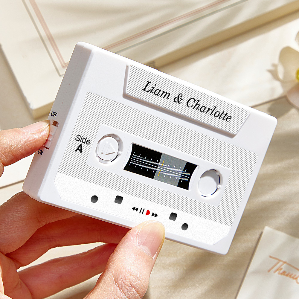 Personalized Vintage Recordable Cassette Phonograph Music Box Birthday Card Wish Christmas Gift Anniversary Birthday Gift For Bestie