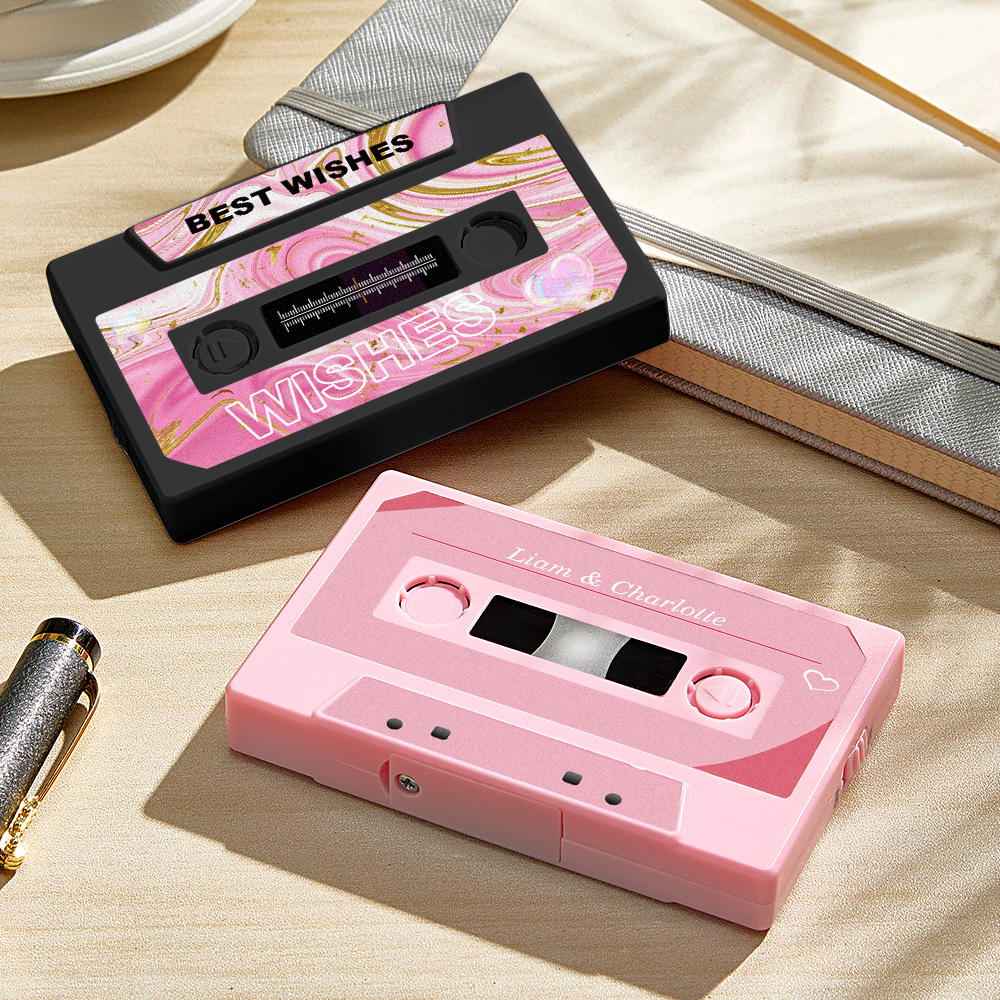 Personalized Vintage Recordable Cassette Phonograph Music Box Birthday Card Wish Christmas Gift Anniversary Birthday Gift For Bestie