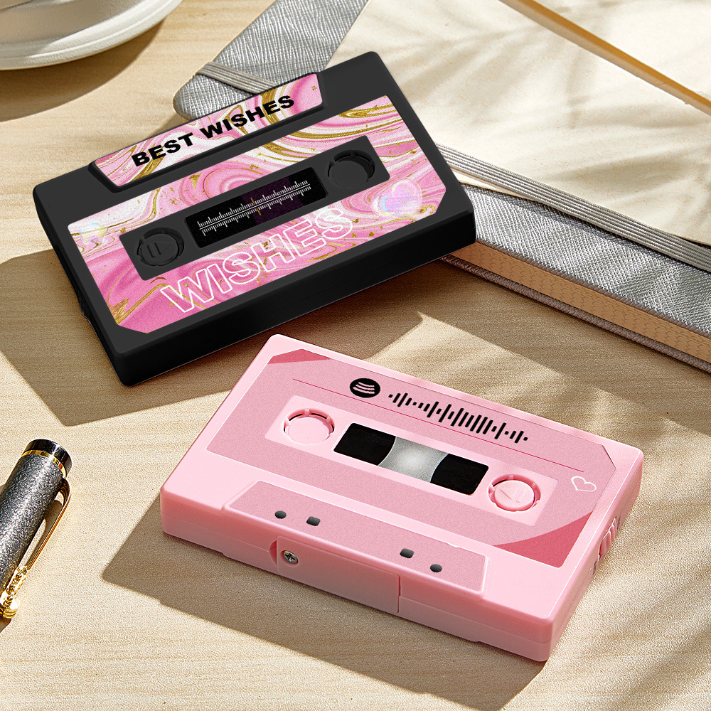 Personalized Vintage Recordable Cassette Phonograph Music Box Birthday Card Wish Christmas Gift Anniversary Birthday Gift For Bestie