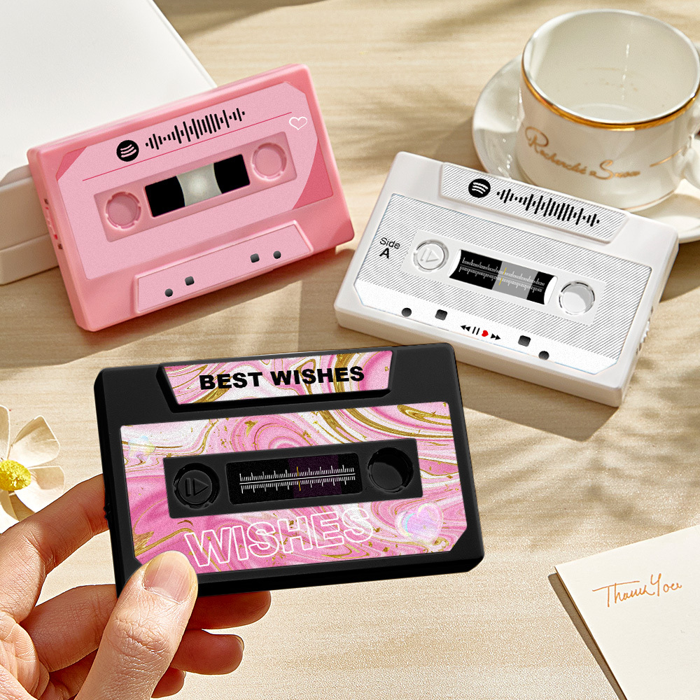 Personalized Vintage Recordable Cassette Phonograph Music Box Birthday Card Wish Christmas Gift Anniversary Birthday Gift For Bestie