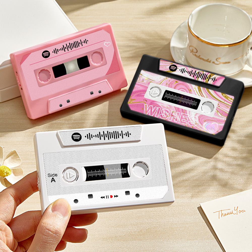 Personalized Vintage Recordable Cassette Phonograph Music Box Birthday Card Wish Christmas Gift Anniversary Birthday Gift For Bestie